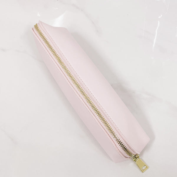 PENCIL CASE | VEGAN LEATHER | PEN STORAGE | PINK