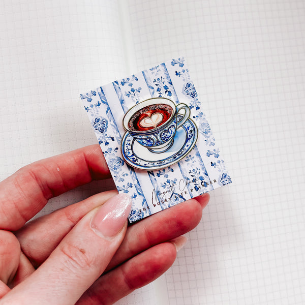 COFFEE CUP MAGNET | MEDITERRANEAN COLLECTION | MAGNET PLANNER CHARM
