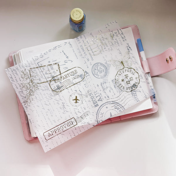 A4 DECO SHEET | VELLUM - MEDITERRANEAN COLLECTION