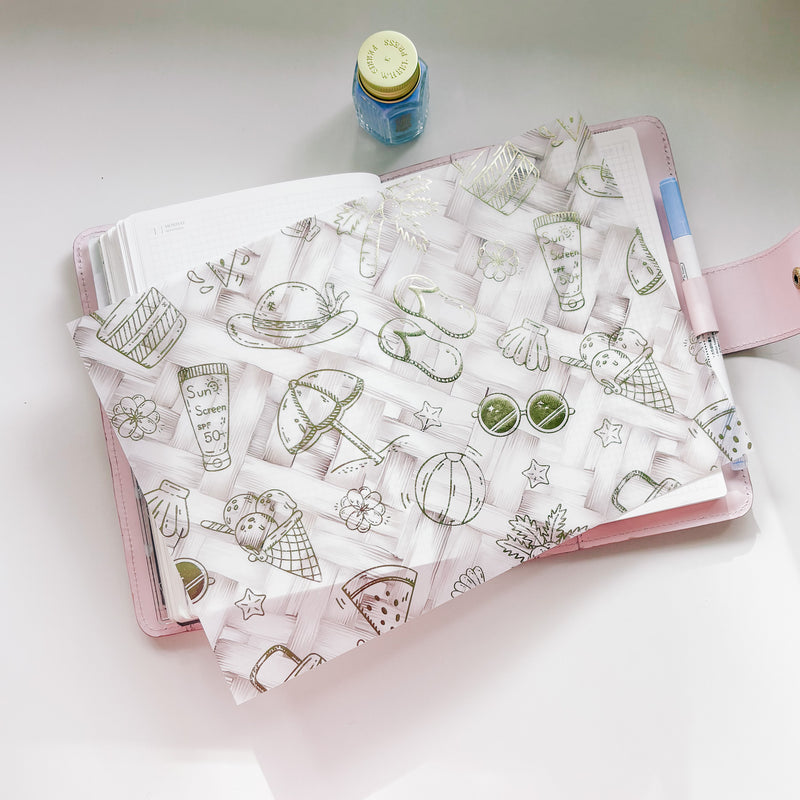 A4 DECO SHEET | VELLUM - MEDITERRANEAN COLLECTION