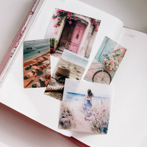 DIE CUT STICKER BUNDLE 5 PCS |  MEDITERRANEAN COLLECTION