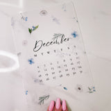 PLANNER DASHBOARD | WINTER FRESHNESS - CALENDAR DASHBOARD VELLUM | DE 23 COLLECTION