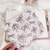 BOOKS & BOWS POUCH | PEN, BOOK OR PLANNER SUPPLIES CASE | Limited Stock