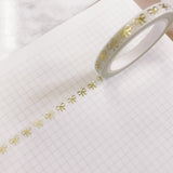 Washi Tape | 10 m - 0.5 cm | Gold Bows - Books & Bows Box