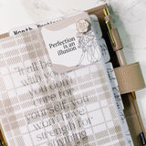 JOURNALING CARDS | PLANNER DECO | Perfection is an Illusion
