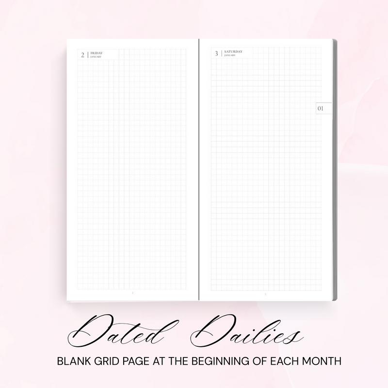 2026 | ROSEY PLANNER | COMPACT | WEEKS SIZE | TOMOE RIVER PAPER | PREORDER