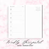 PREORDER | 2027 | ROSEY PLANNER | COMPACT | WEEKS SIZE | TOMOE RIVER PAPER
