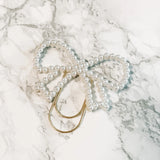 PLANNER CLIP | PEARL BOW | PINK & WHITE