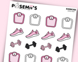 EXERCISE DOODLES POSEMIIS  | POSEMII STICKERS | Emotis doo-003