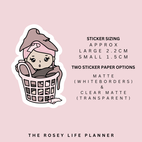 LAUNDRY PILES | ROSEY POSEY | CLEAR MATTE & MATTE | RP-006