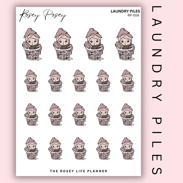 LAUNDRY PILES | ROSEY POSEY | CLEAR MATTE & MATTE | RP-006