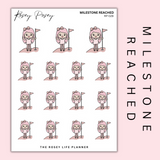 MILESTONE REACHED | ROSEY POSEY | CLEAR MATTE & MATTE | RP-029