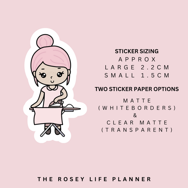 IRONING | ROSEY POSEY | CLEAR MATTE & MATTE | RP-008