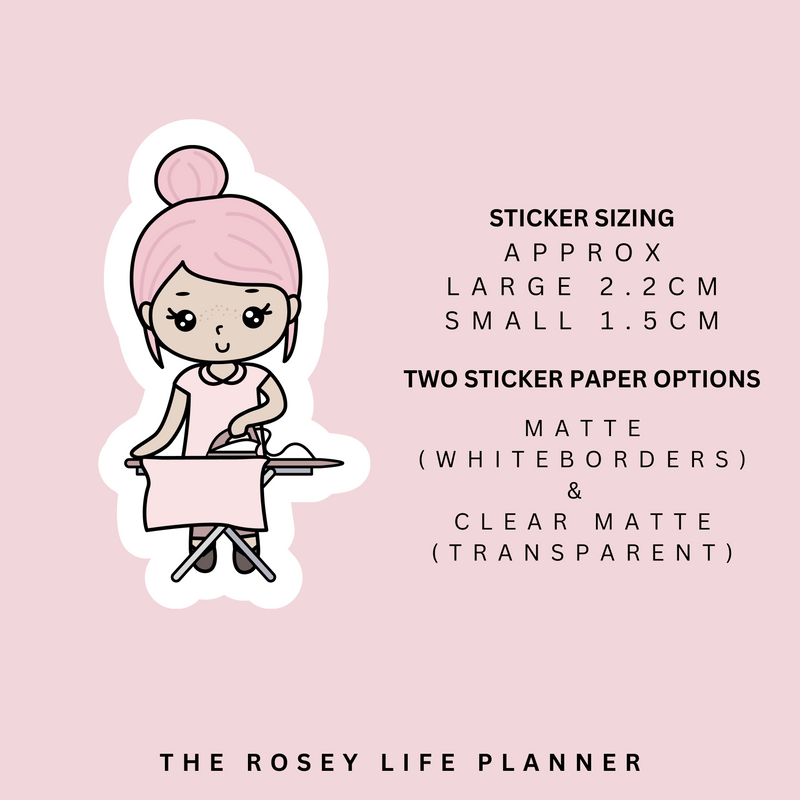 IRONING | ROSEY POSEY | CLEAR MATTE & MATTE | RP-008