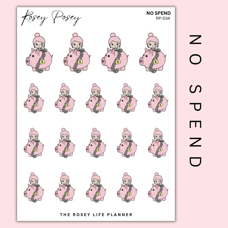 NO SPEND | ROSEY POSEY | CLEAR MATTE & MATTE | RP-034