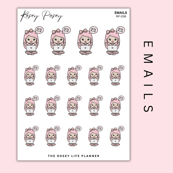 EMAILS | ROSEY POSEY | CLEAR MATTE & MATTE | RP-036