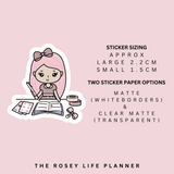 PLANNER GIRL 2| ROSEY POSEY | CLEAR MATTE & MATTE | RP-002