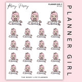 PLANNER GIRL 2| ROSEY POSEY | CLEAR MATTE & MATTE | RP-002