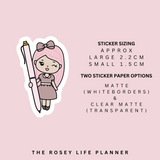 WRITE IT | ROSEY POSEY | CLEAR MATTE & MATTE | RP-004