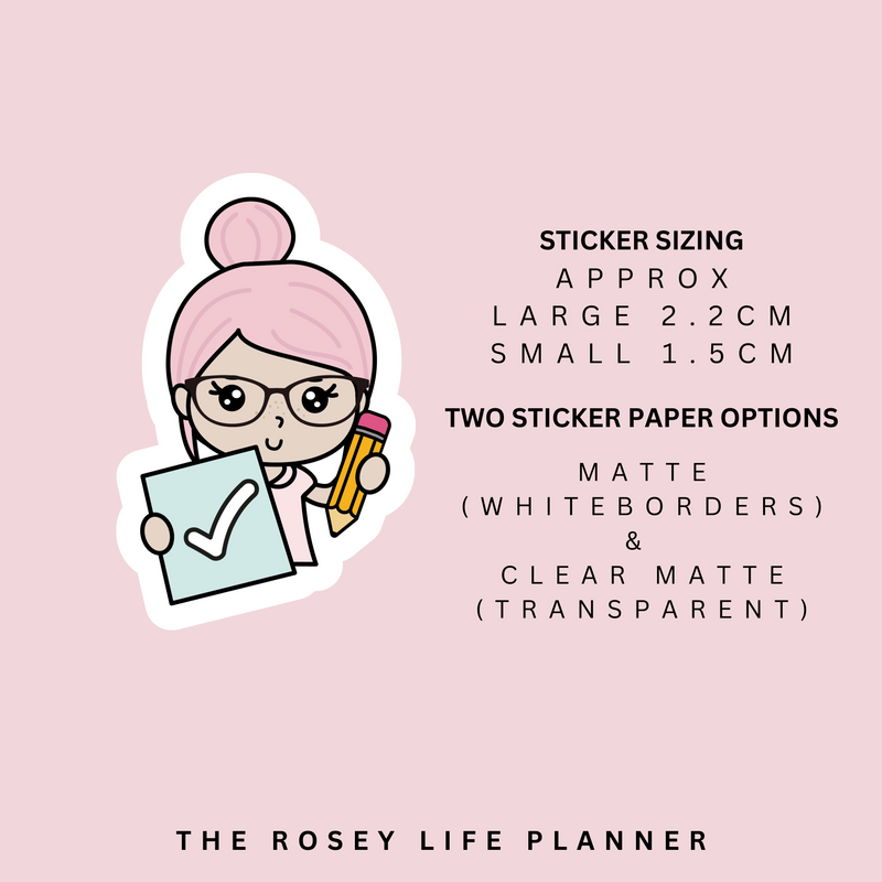 TO DO LIST | ROSEY POSEY | CLEAR MATTE & MATTE | RP-026
