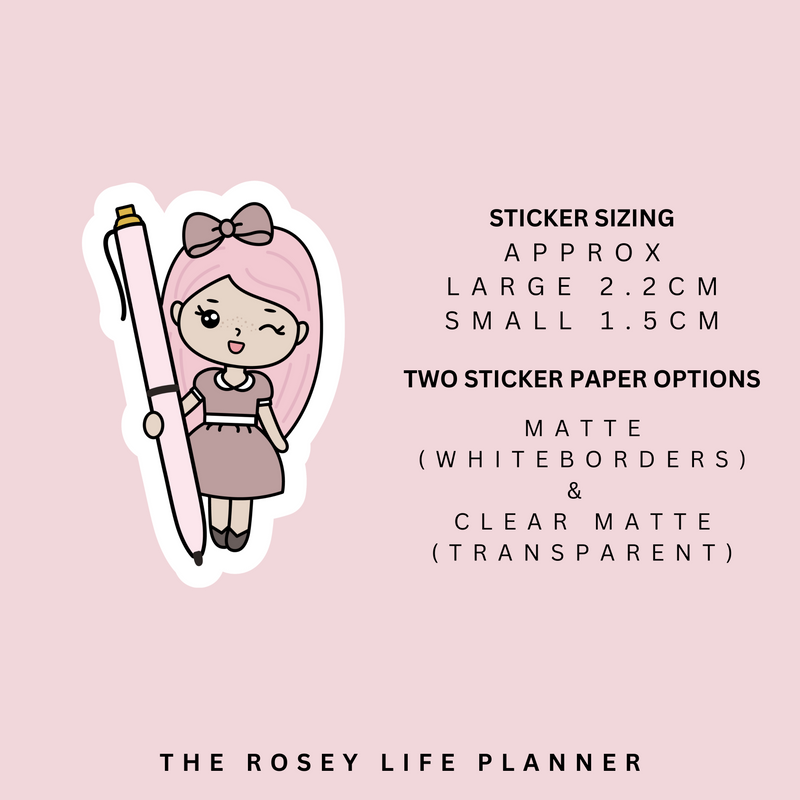 WRITE IT | ROSEY POSEY | CLEAR MATTE & MATTE | RP-004