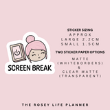 SCREEN BREAK | ROSEY POSEY | CLEAR MATTE & MATTE | RP-027