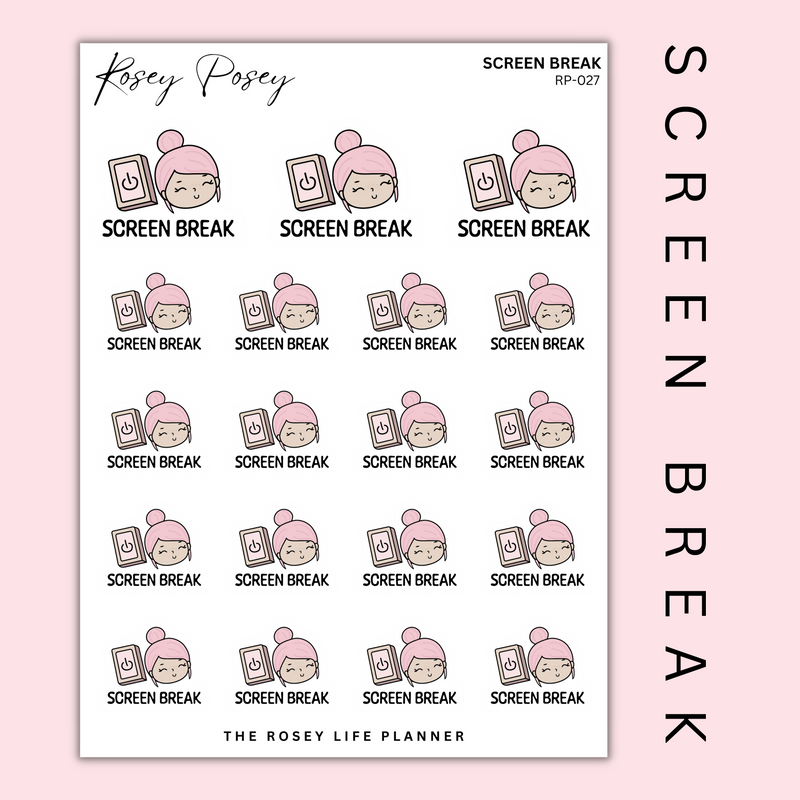 SCREEN BREAK | ROSEY POSEY | CLEAR MATTE & MATTE | RP-027