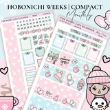 STICKER KIT | Winter | MONTHLY | COMPACT- HOBONICHI WEEKS - A6 - PASSPORT