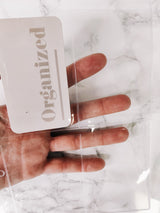 FROSTED A5 | PLANNER ORGANIZER | 4 CARD - POCKET | FROSTED OR CLEAR