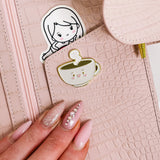 PLANNER MAGNET CHARM COFFEE | PLANNER DECOR | METAL