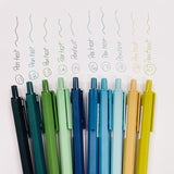 COLORED PEN SET | 20 BEAUTIFUL COLORS - INK MATCHES THE PEN COLOR