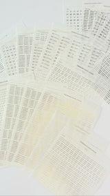 DATE STICKERS FOR UNDATED PLANNERS & NOTEBOOKS | GOLD, BLACK OR ROSE GOLD