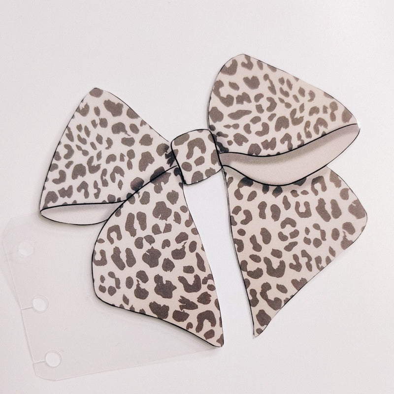 PAGE DIVIDER | BOW | LEOPARD PRINT