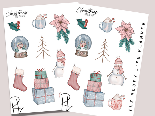 CHRISTMAS | DECO STICKERS | Clear Matte