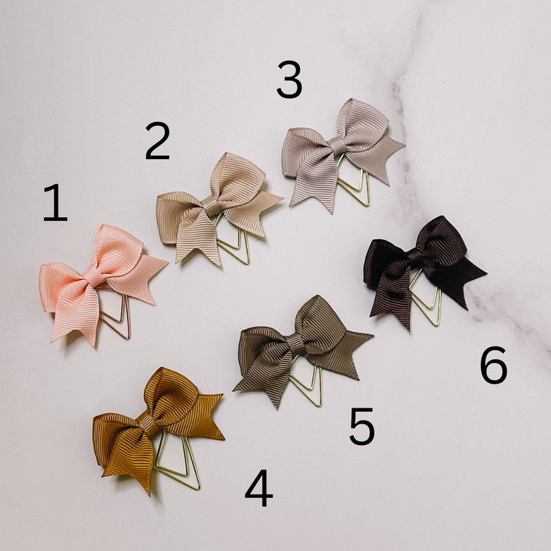 BOW PLANNER CLIPS | 6 Colors