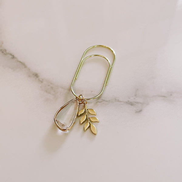 PLANNER CLIP | GOLD | LEAVES | LUXE | MINIMALIST