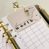 JOURNALING CARD | PLANNER DECO | KNOW YOUR WORTH