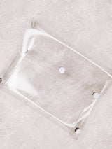 STATIONARY POUCH | CLEAR | STICKER STORAGE | WHITE