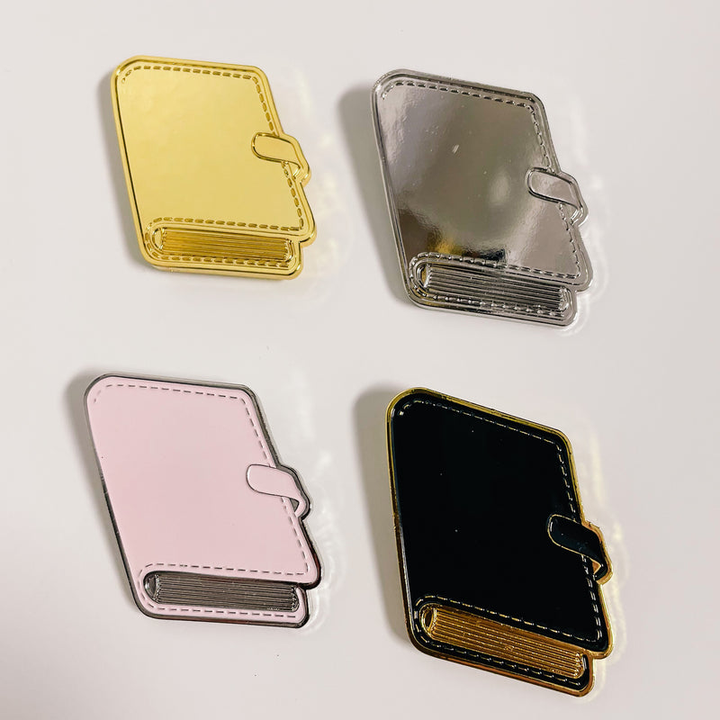 MAGNET PLANNER CHARMS | PLANNER DECOR | METAL | GOLD  | SILVER | Pink & Black