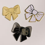 MAGNET PLANNER BOW CHARMS | PLANNER DECOR | METAL | GOLD  | SILVER | Gold & White