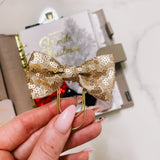 BOW PLANNER CLIPS | WINTER SPARKLE