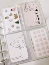 Sticker Sheet & Journaling Card Acrylic Clear Storage