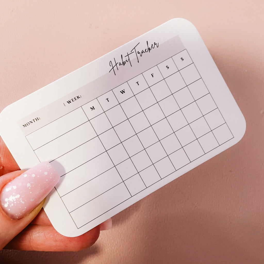 Set of 6 Habit Tracker Cards – theroseylifeplanner