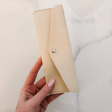 STATIONARY POUCH | PENCIL CASE | VEGAN LEATHER | BEIGE