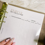 CRYSTAL CLEAR  | TOP PLANNER DIVIDER | WHITE SCRIPT FONT