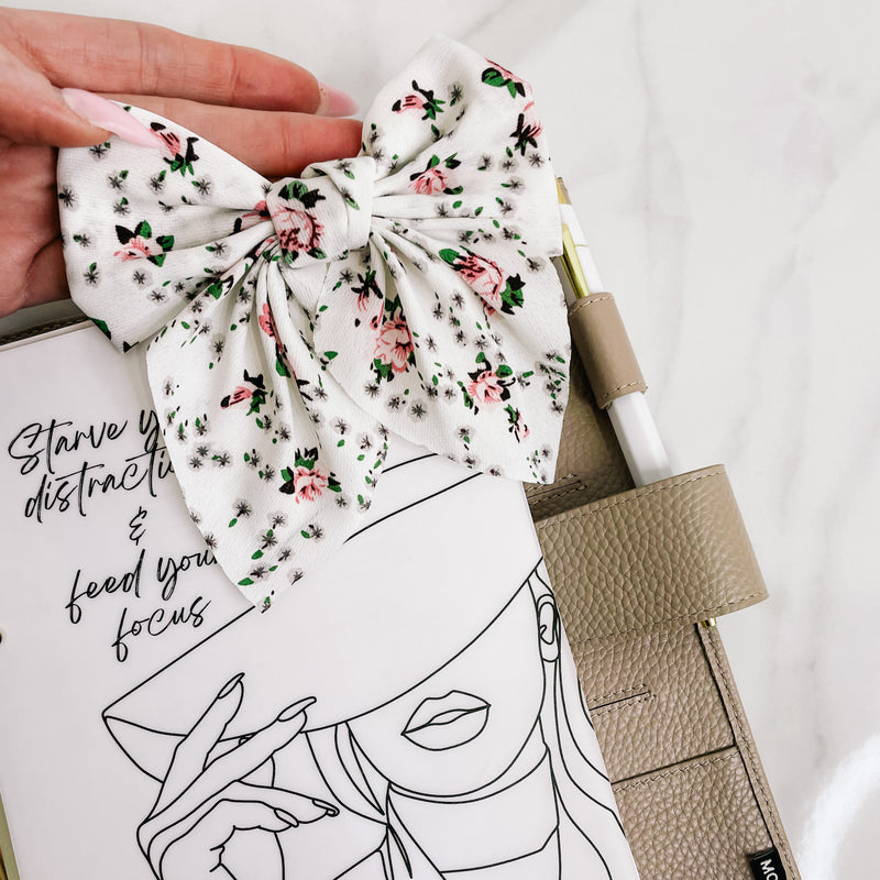 BOW PLANNER CLIP | Spring Florals