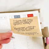 TRANSPARENT STICKY NOTES | MEMO PAD | 50 SHEETS | MOCCA |
