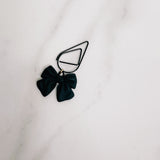 PLANNER CLIP | MATTE BLACK BOW CHARM