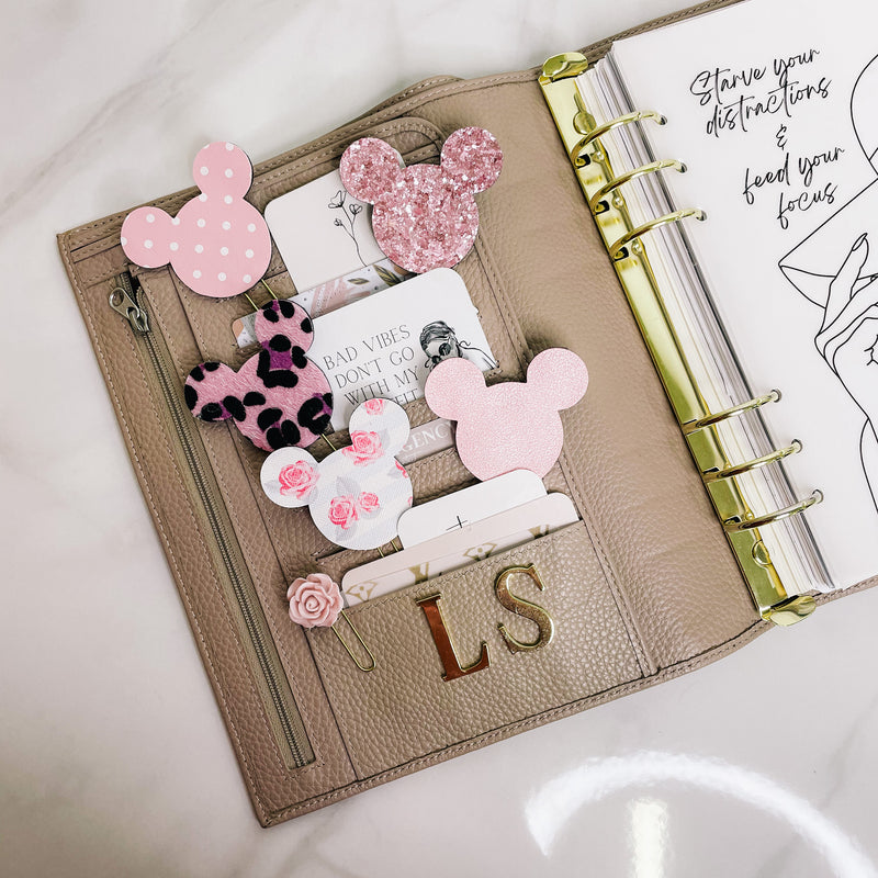 PLANNER CLIP | PINK | MOUSE EARS | SPARKLY