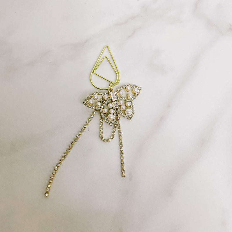 PLANNER CLIP | BUTTERFLY | DIAMOND & PEARL